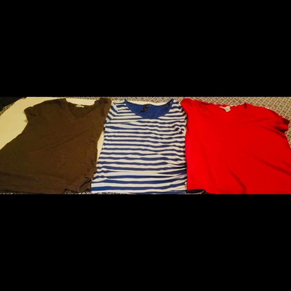 We are selling three girl shirts Medium (8-10).